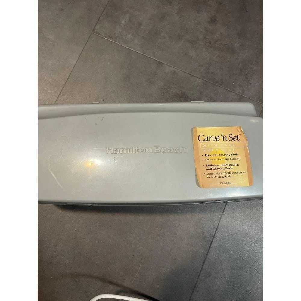 Hamilton Beach Carve 'n Set Electric‎ Knife with Storage Case